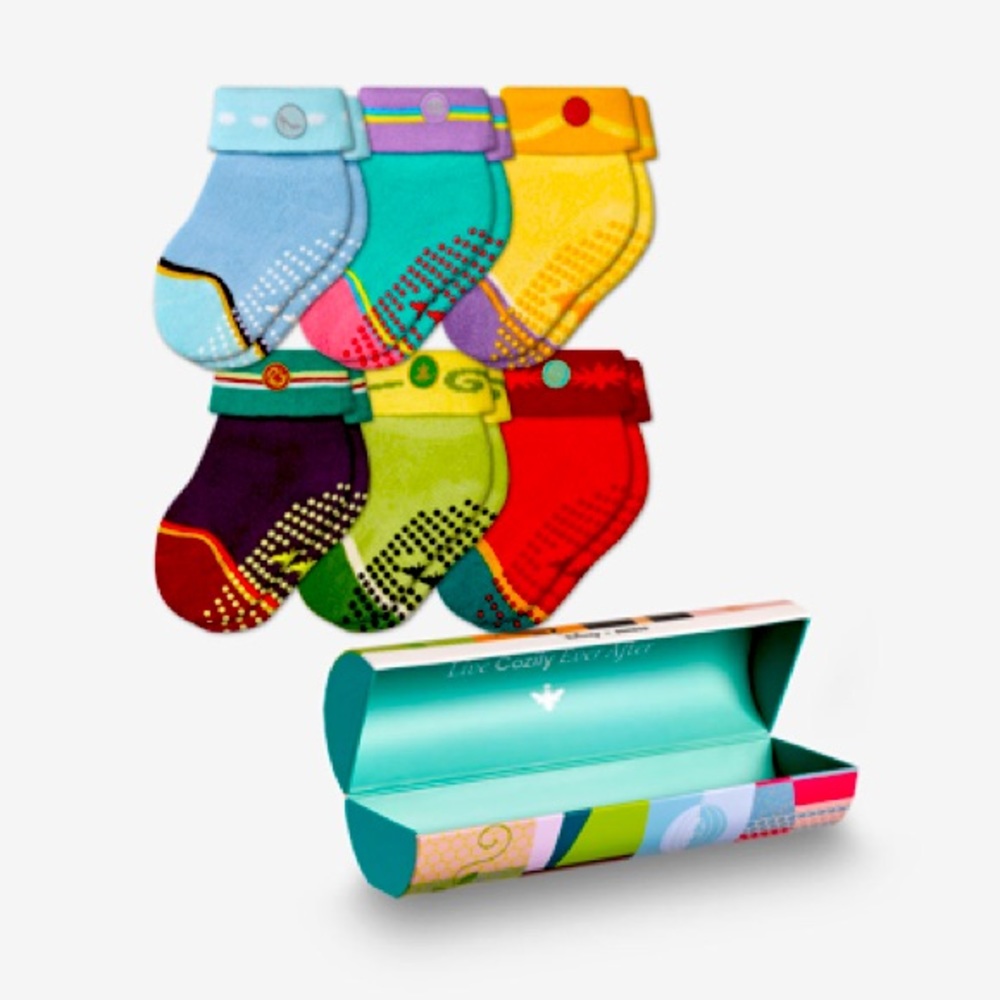 Bombas Baby Disney Princess 6-Pack Gift Box socks 0-6 Months)